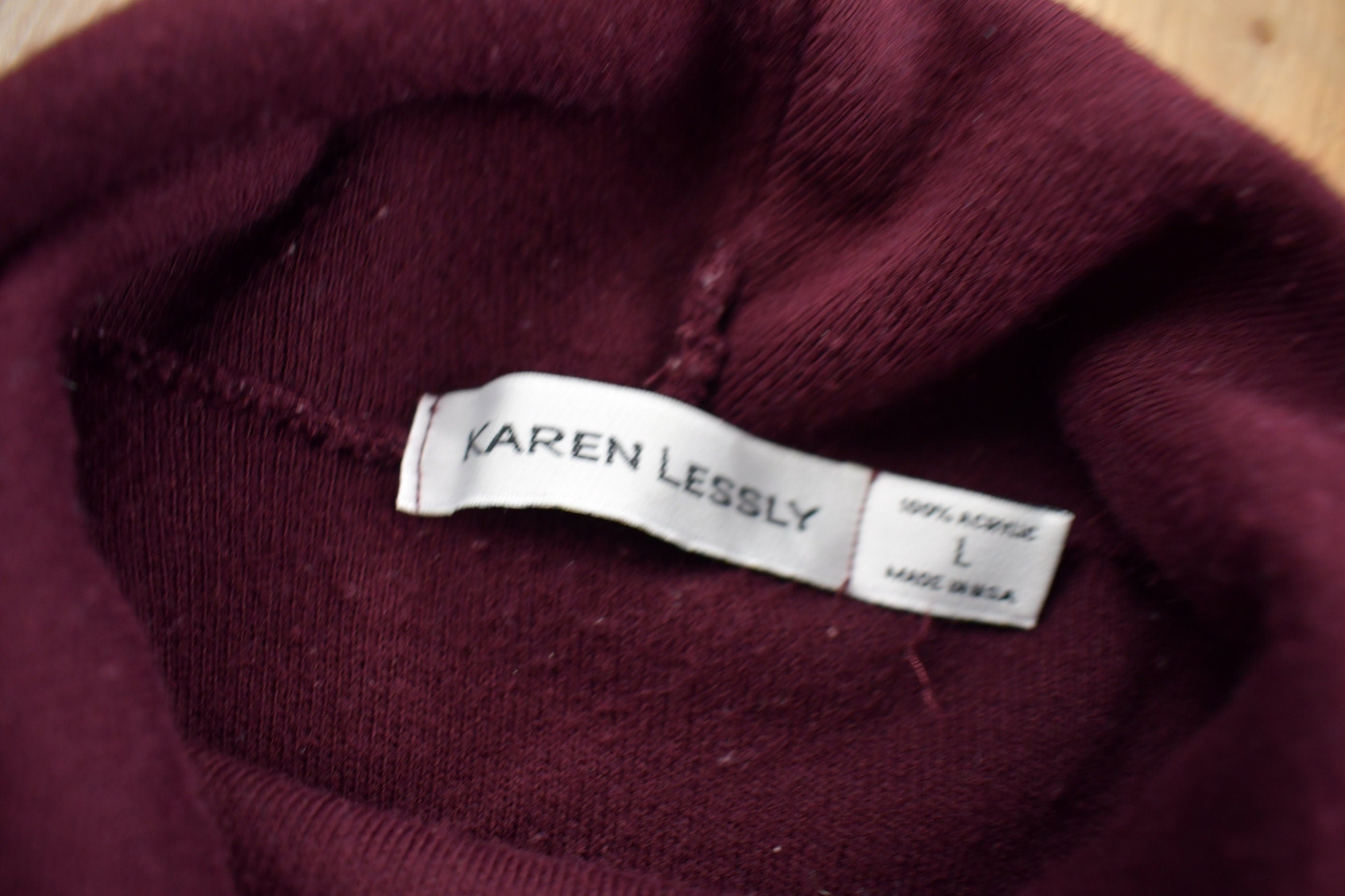 Vintage 1990s Karen Lessly Striped turtleneck Sweatshirt