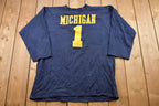 Vintage 1980s Champion University Of Michigan Long-sleeve Shirt