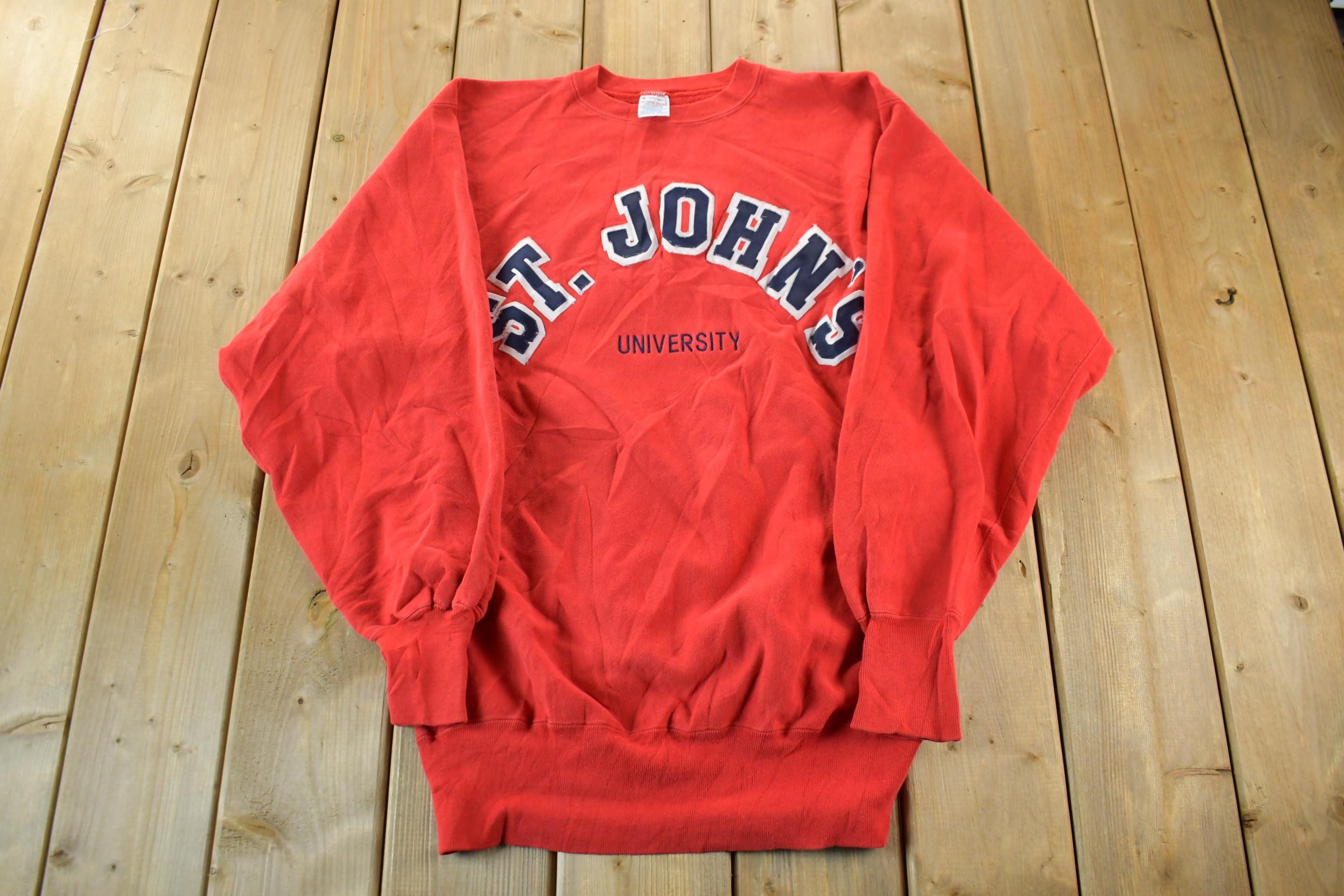 Vintage 1990s St. John's University Champion Reverse Weave Crewneck Sweatshirt