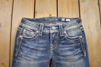 Vintage Y2K Miss Me Bedazzled Low Rise Jeans Size 26x31