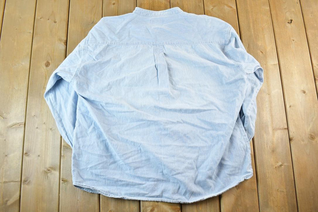 Vintage 1990s Northcrest Striped Button Up Shirt Mens L