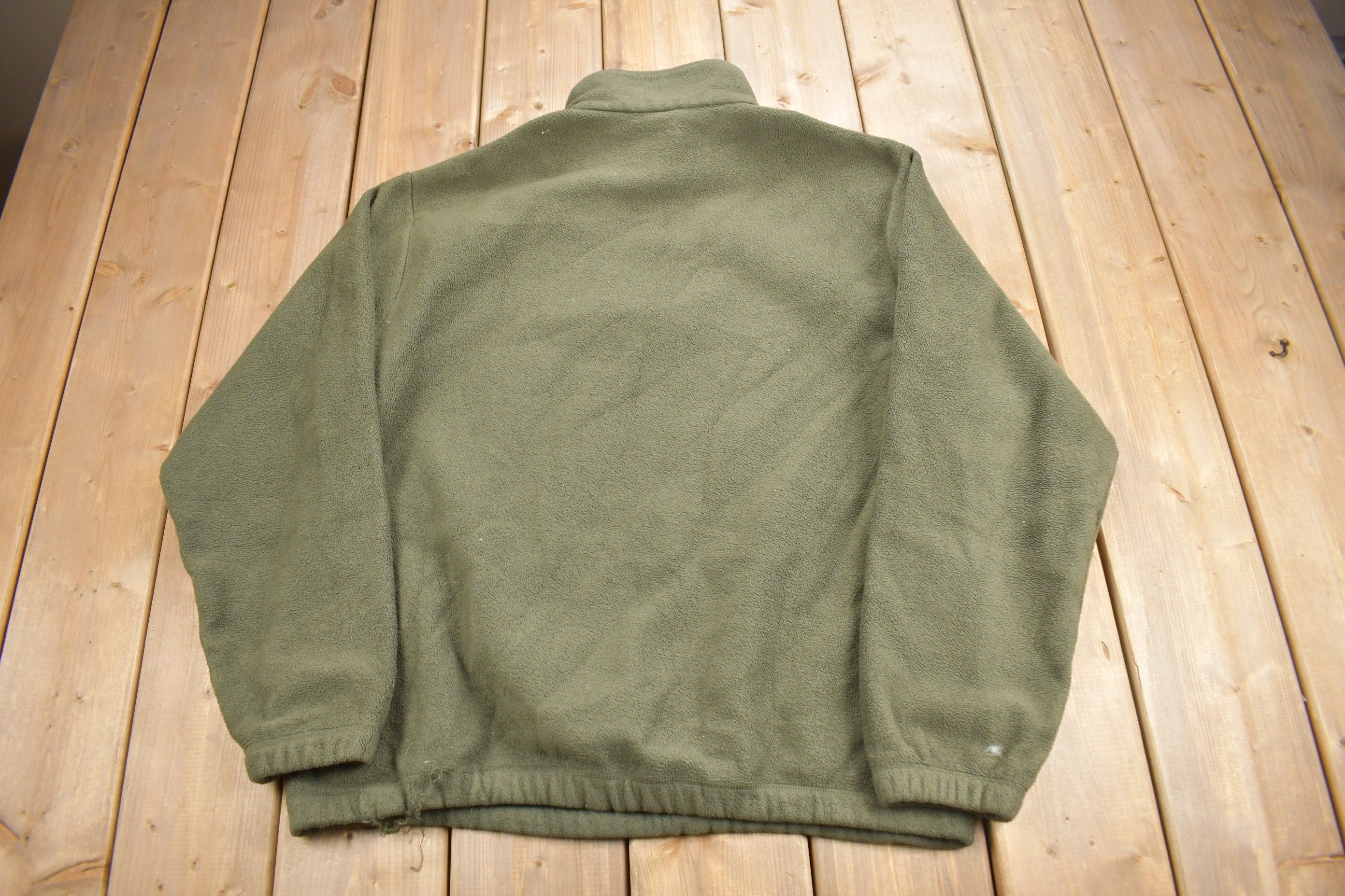 Vintage 1990s Nautica Competition Quarter Zip Fleece Sweater