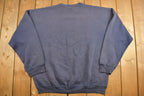 Vintage 1990s Navy Franklin Sports Blank Crewneck Sweatshirt