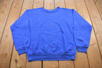 Vintage 1990s Blank Blue Crewneck Sweatshirt