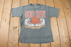 Vintage 1991 Ohio State University Collegiate Basketball Graphic T-Shirt Made In USA