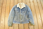 Vintage 1980s Levi's Sherpa Lined Denim Jean Jacket Men's Small