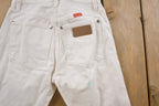 Vintage 1990s Wrangler White Denim Jeans 22 x 32