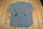 Vintage 1970s Plaid Button Up Flannel Shirt