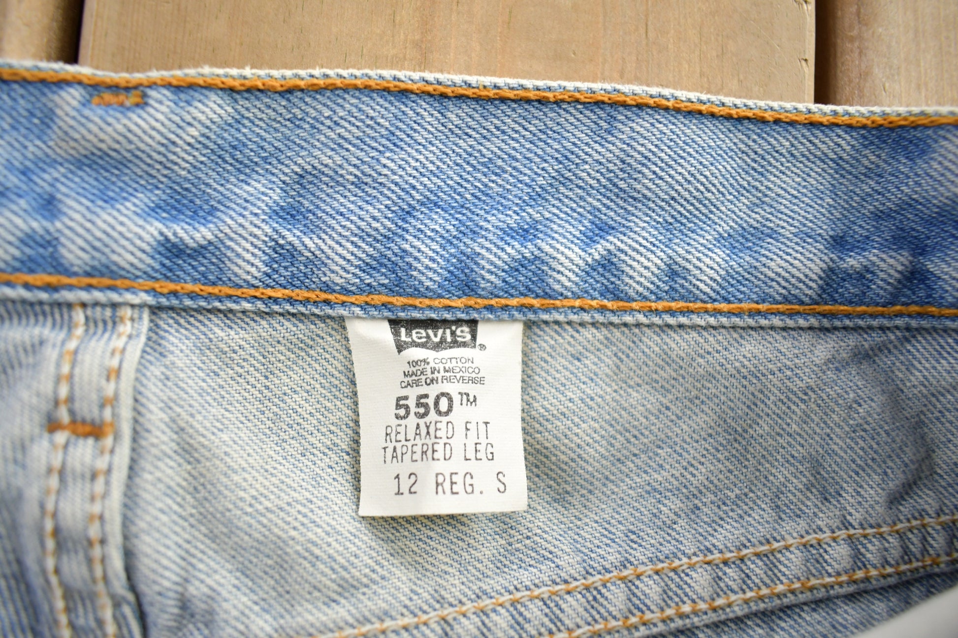 Vintage 1980s Levi's 550 Straight Leg Jeans Size 30x27
