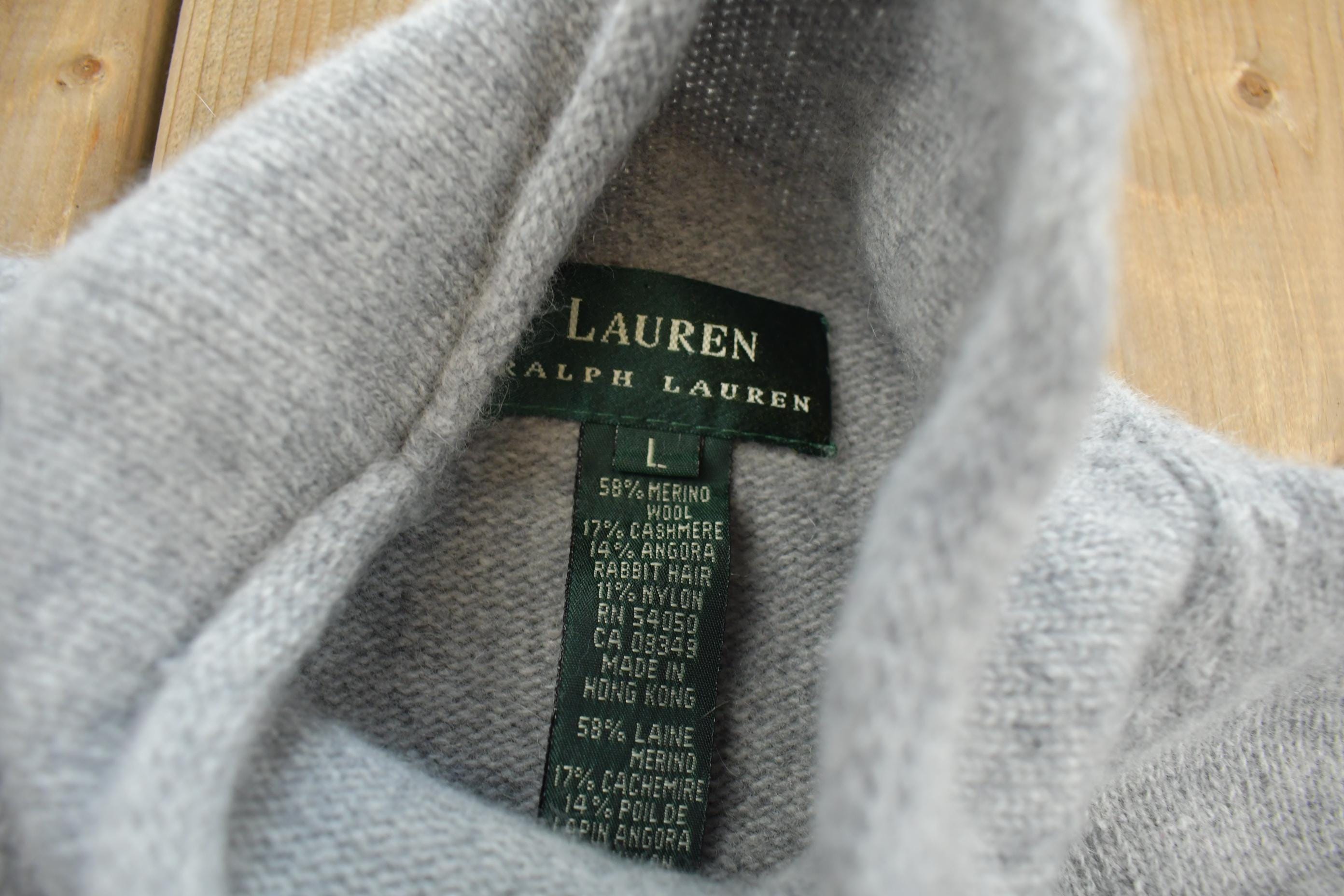 Vintage 1990s Ralph Lauren Womens Turtle Neck Knit Crewneck Sweater
