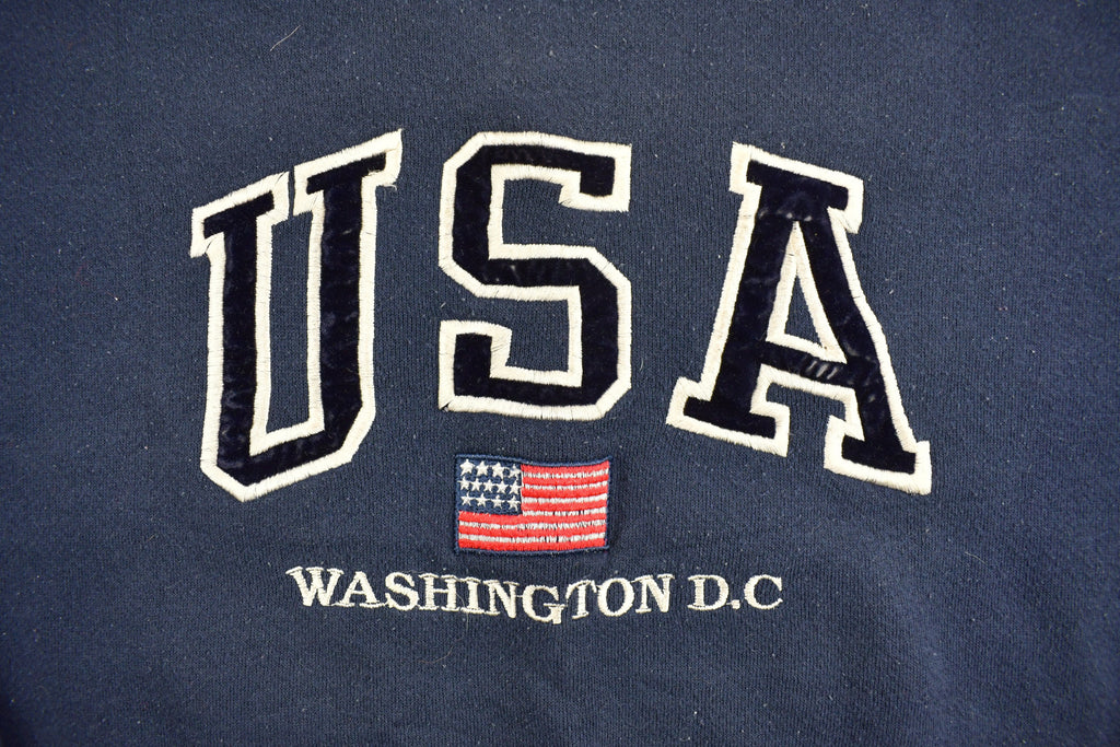 Vintage 1990s USA Washington D.C Embroidered Crewneck Sweatshirt