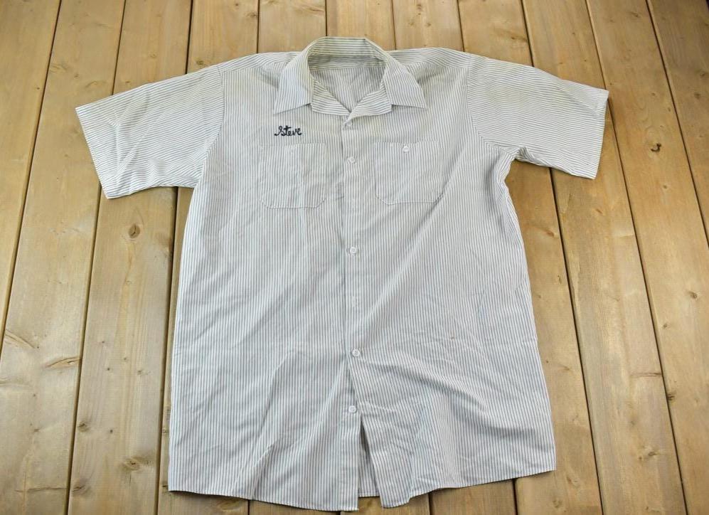 Vintage 1980s Steve Loop Embroidery Button Up Shirt