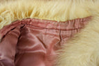 Vintage 1970s Arctic Fox White Fox Fur Mid LengthCoat Made In Canada