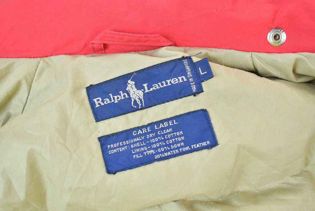 Vintage 1990s Ralph Lauren Large Equestrian Puffer Jacket