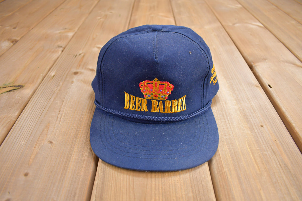 Vintage 1990s Beer Barrel Strap Back Hat