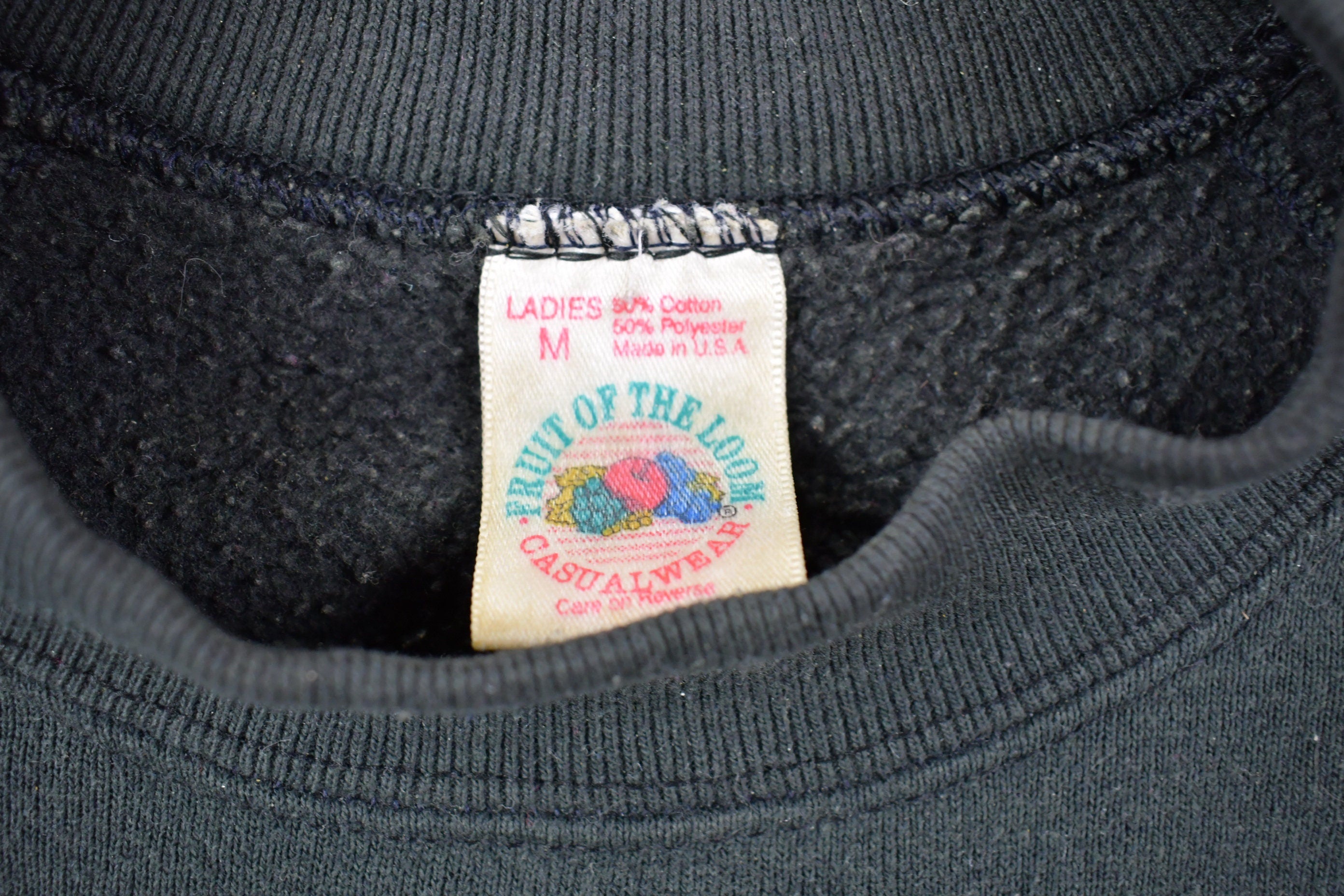 Vintage 1980s Blank Raglan Crewneck Sweatshirt