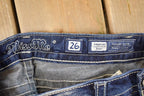 Vintage Deadstock Y2K Miss Me Bedazzled Low Rise Jeans Women's Size 26x31