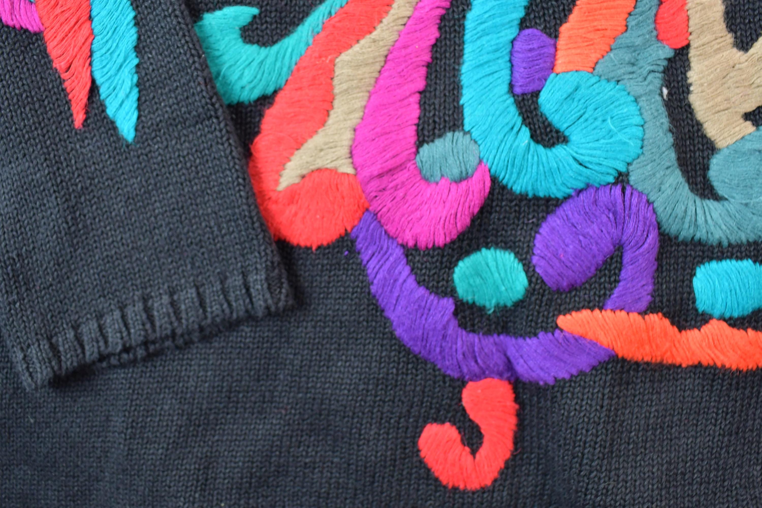 Vintage 1990s Marisa Christina Knit Button Up Sweater