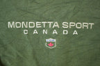 Vintage 1990s Mondetta Sport Olive Souvenir Crewneck Sweatshirt Made In USA
