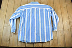 Vintage 1990s Denim Express Striped Button Up Shirt