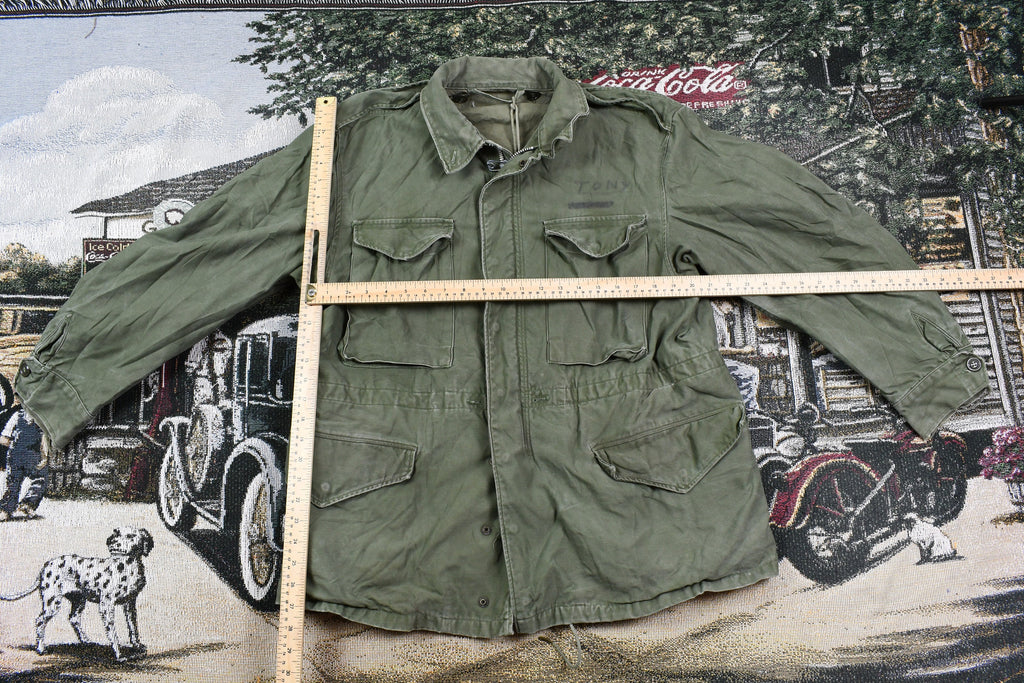 Vintage 1970s Army Military Button Up Jacket