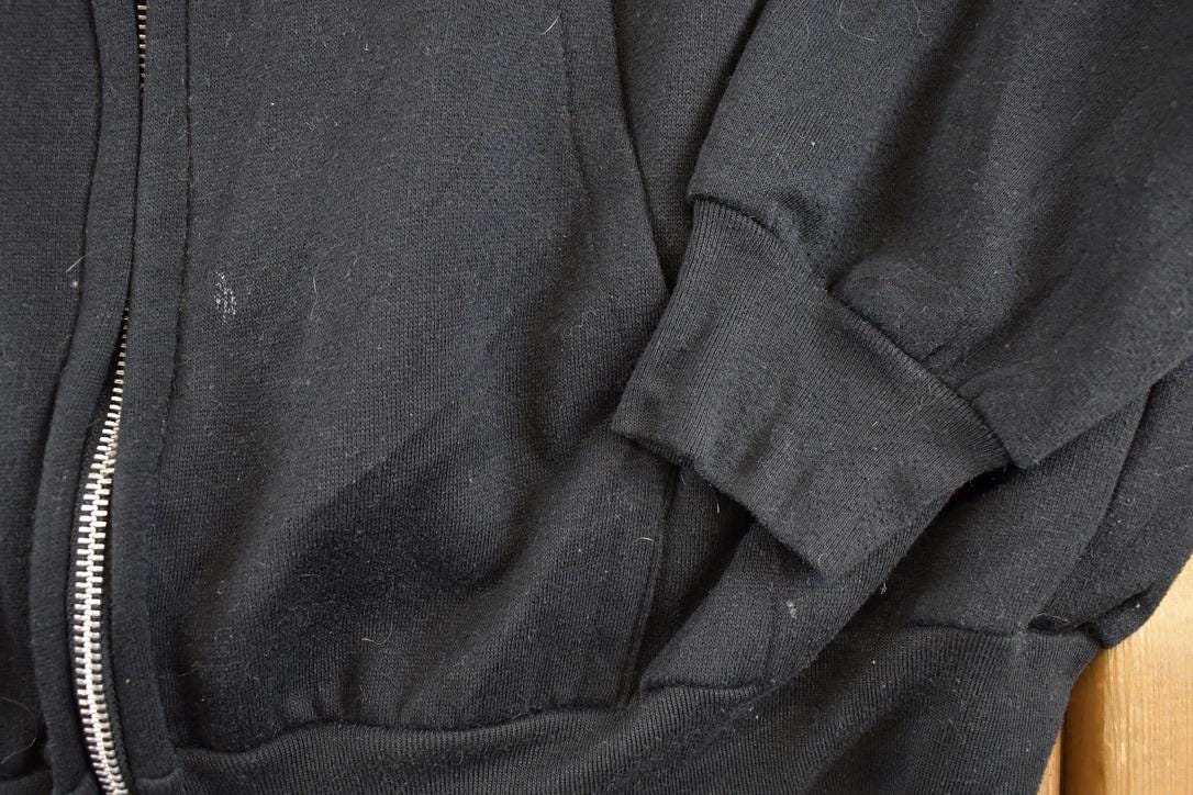 Vintage 1990s Mac Gregor Full Zip Hoodie Streetwear Blank Sweatshirt Men's L / 90's Sun Faded Thrashed Boxy Fit Streetwear Sweater