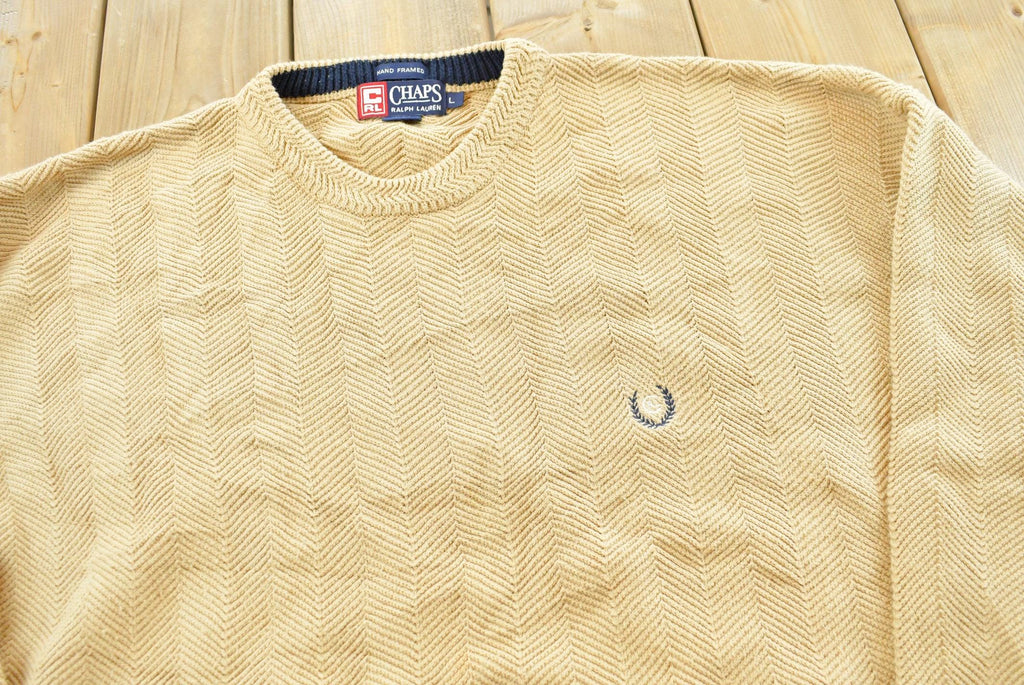 Vintage 1990s Chaps Ralph Lauren Knit Crewneck Sweater Men's L /