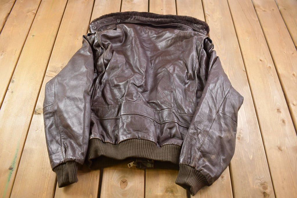 Vintage 1990s Lakeland Brown Leather Jacket