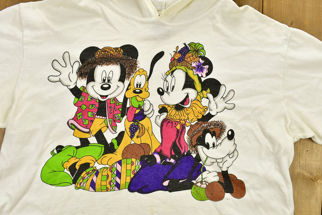 Vintage 1990'S Mickey Unlimited Hooded T-Shirt