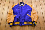 Vintage 1990s DeLong Bartlett Bears Leather Varsity Jacket