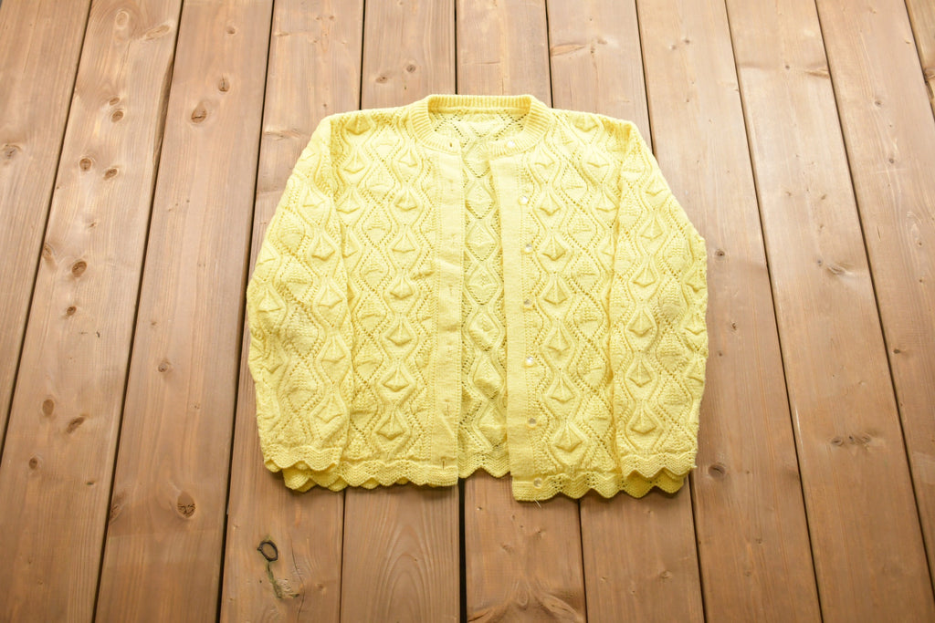 Vintage Knitted Cardigan Sweater