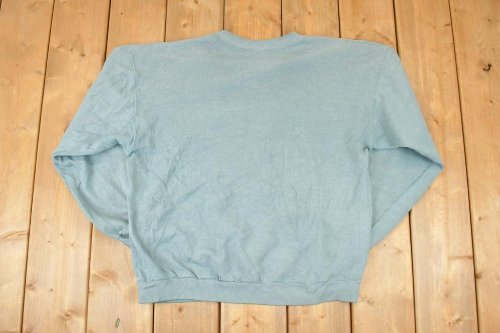 Vintage 1990s Branson Missouri Wolf Hawk And Deer Graphic Print Crewneck Sweatshirt Men's L /