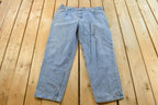 Vintage 1990s Levi Silver Tab Loose Wide Leg Denim Blue Jeans Men's 37 x 32 / 90s Silvertabs / Streetwear / Baggy Jeans / Made in USA