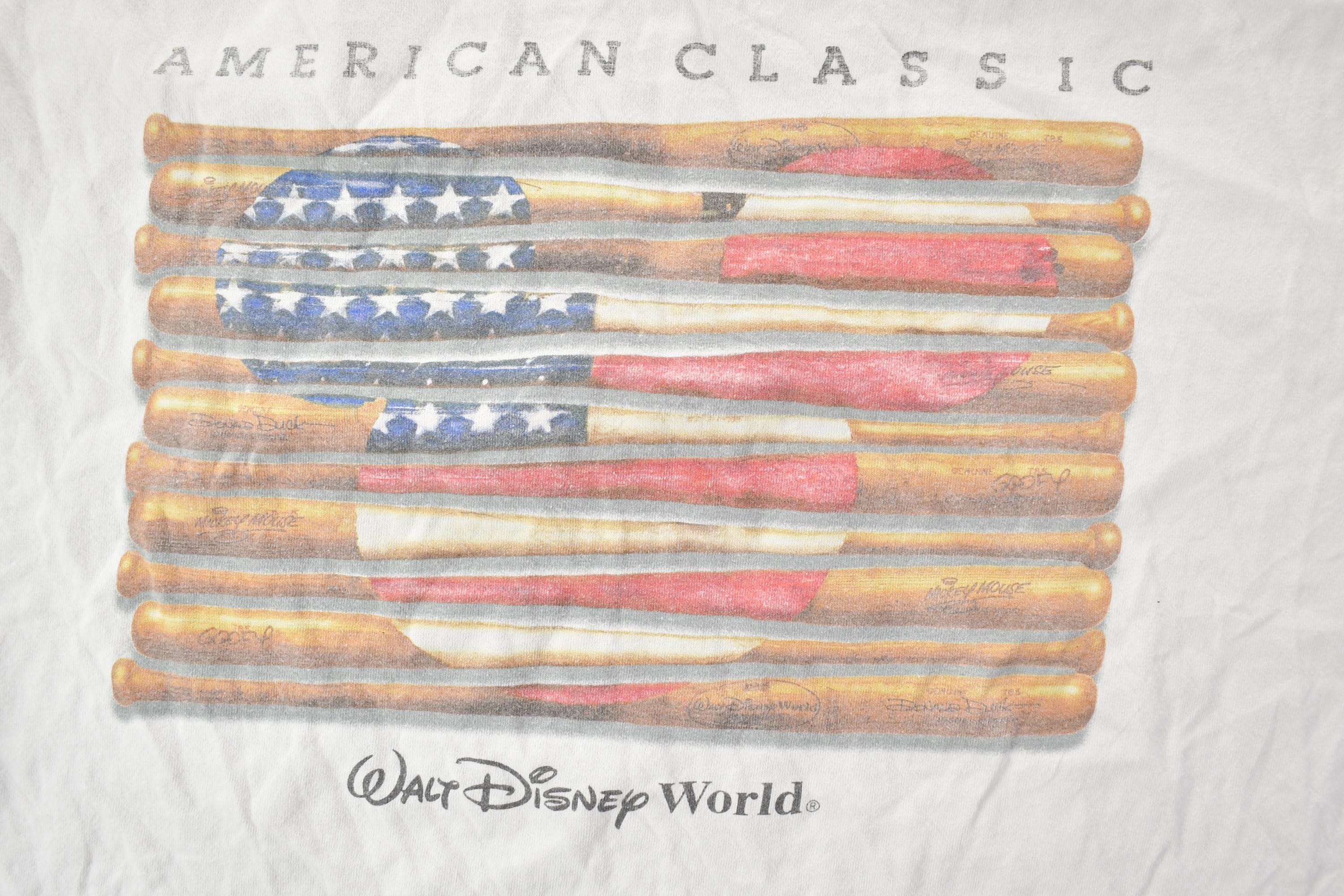 Vintage 1990s Walt Disney World American Classic Cartoon Promo T-Shirt