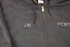 Vintage Y2K Distressed Carhartt Jim Poet Full Zip Hoodie Sweatshirt Men's L