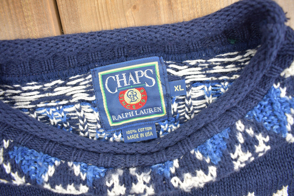 Vintage 1990s Chaps Ralph Lauren South Western Knit Sweater