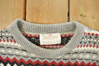 Vintage 1980s Jantzen Knit Crewneck Sweater Men's Small