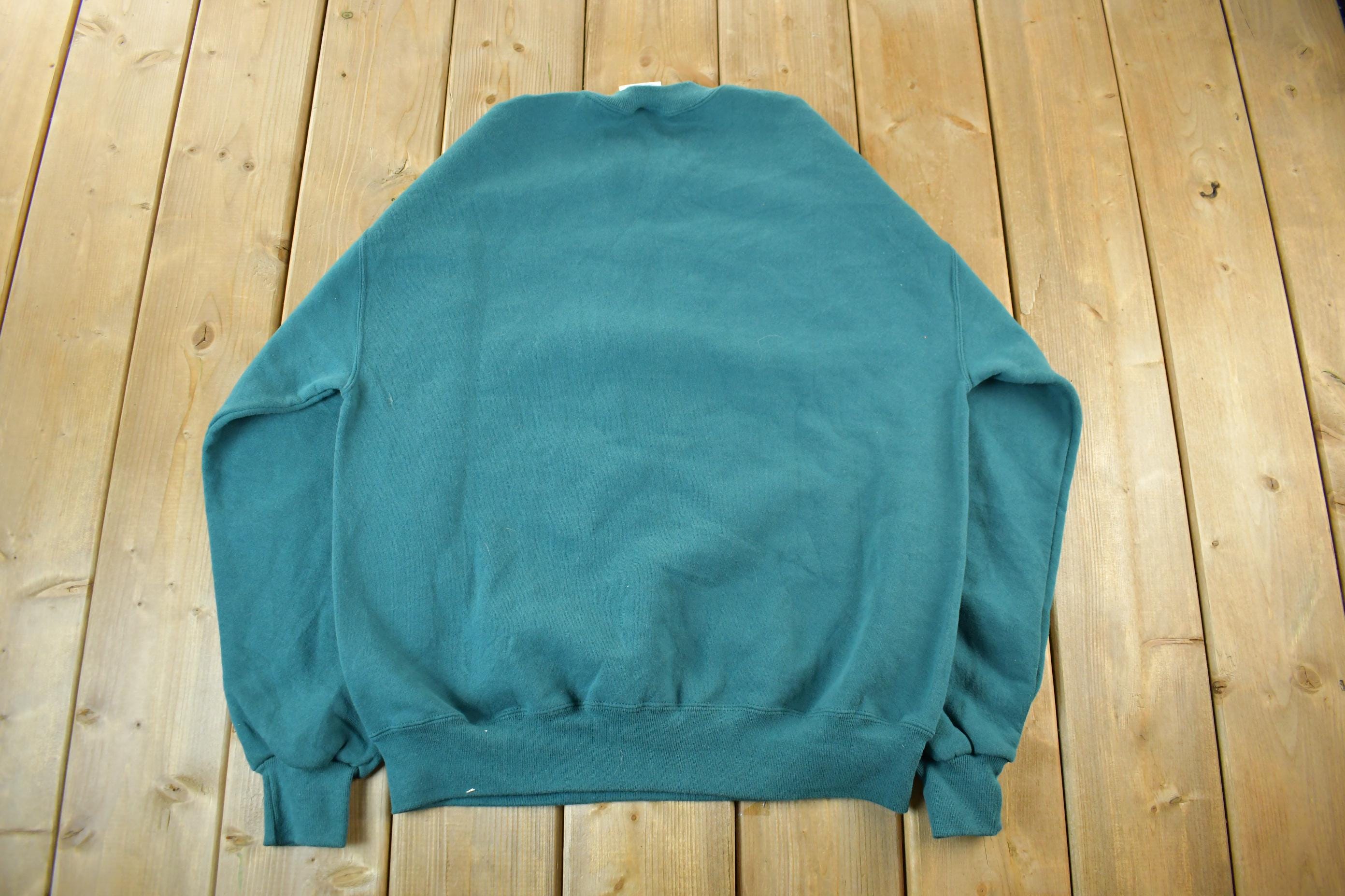 Vintage 1990s Jerzees Blank Crewneck Sweatshirt Men's Large