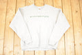 Vintage 1990s Michigan State Embroidered University Crewneck Sweater Men's L