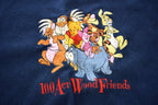 Vintage 1990s 100 Acre Wood Winnie The Pooh Disney Fleece Crewneck
