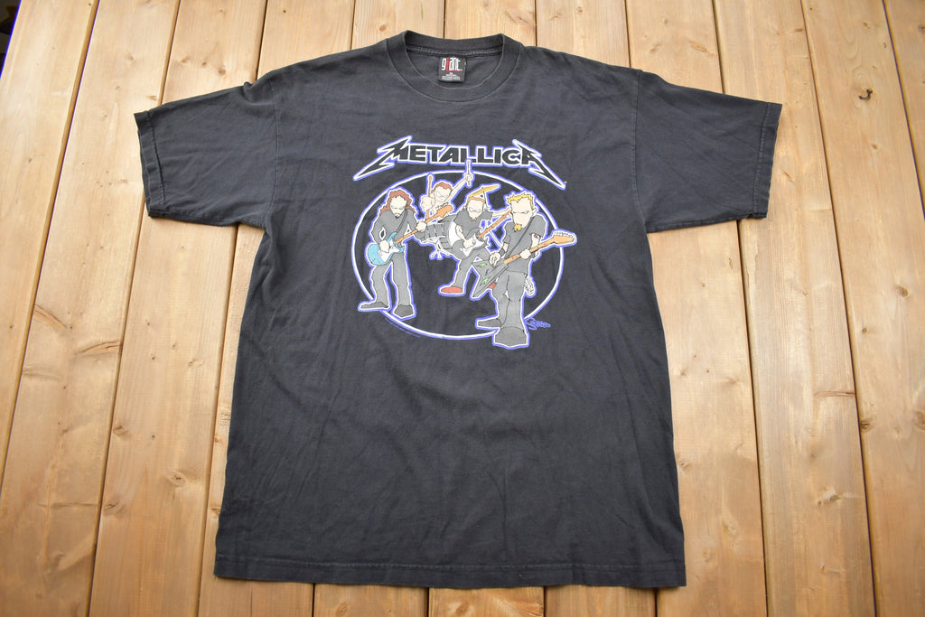 Vintage 2000 Metallica Cartoon Graphic T-shirt