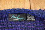 Vintage 1990s Melange Abstract Knit Cardigan Sweater Women's XL