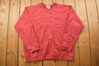 Vintage 1990s Lee Red Blank Crewneck Sweatshirt