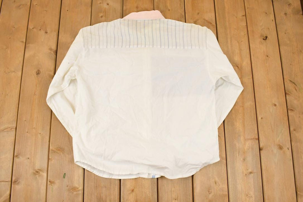 Vintage 1990s Together Embroidered Spring Farm Button Up Shirt Women's L