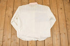 Vintage 1990s Together Embroidered Spring Farm Button Up Shirt Women's L