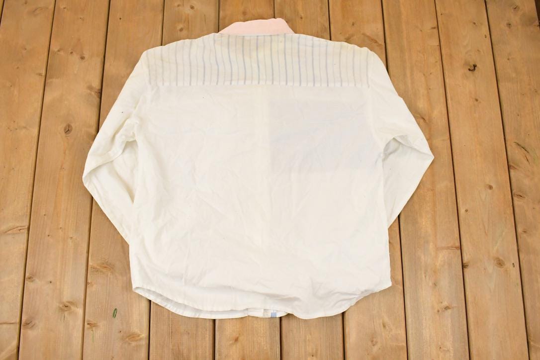 Vintage 1990s Together Embroidered Spring Farm Button Up Shirt Women's L