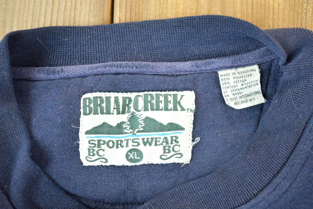 Vintage 1990s Whitetail Deer Briar Creek Souvenir Outdoorsman Crewneck Sweatshirt Made In USA
