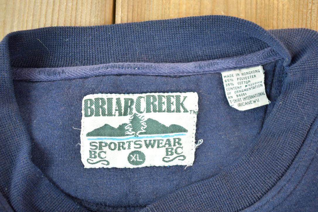 Vintage 1990s Whitetail Deer Briar Creek Souvenir Outdoorsman Crewneck Sweatshirt Made In USA