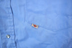 Vintage 1990s Blank Blue Button Up Shirt
