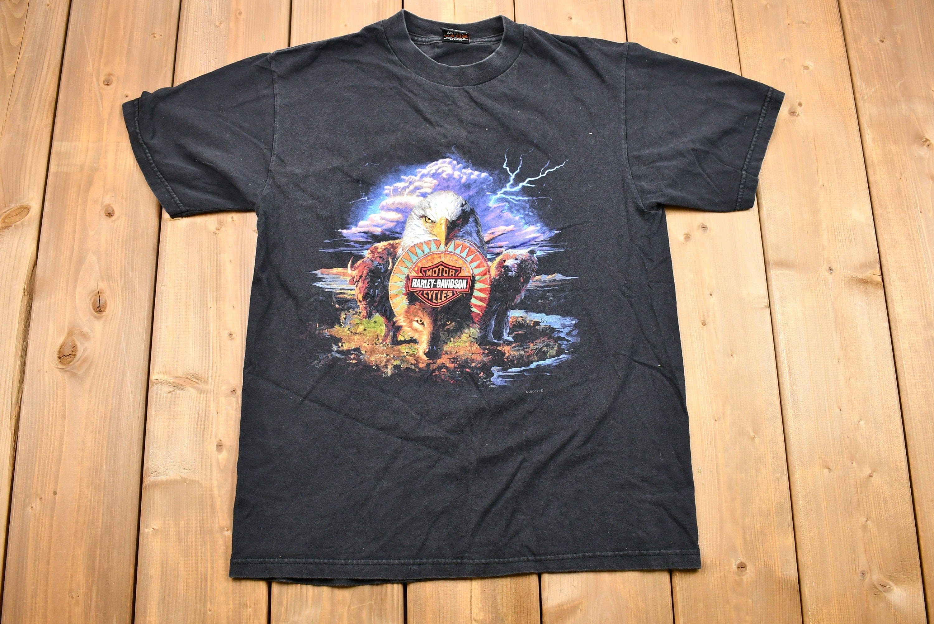 Vintage 2000 Harley Davidson Motorcycles of Tucson Arizona Graphic T-Shirt